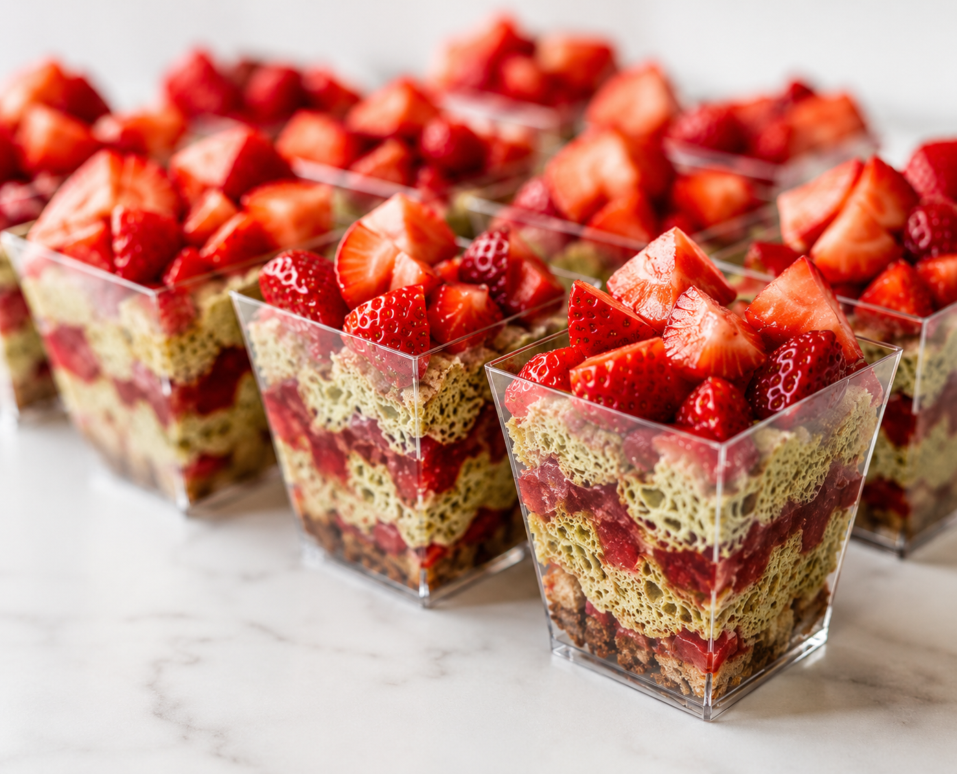 Mini Dubai Chocolate Strawberries